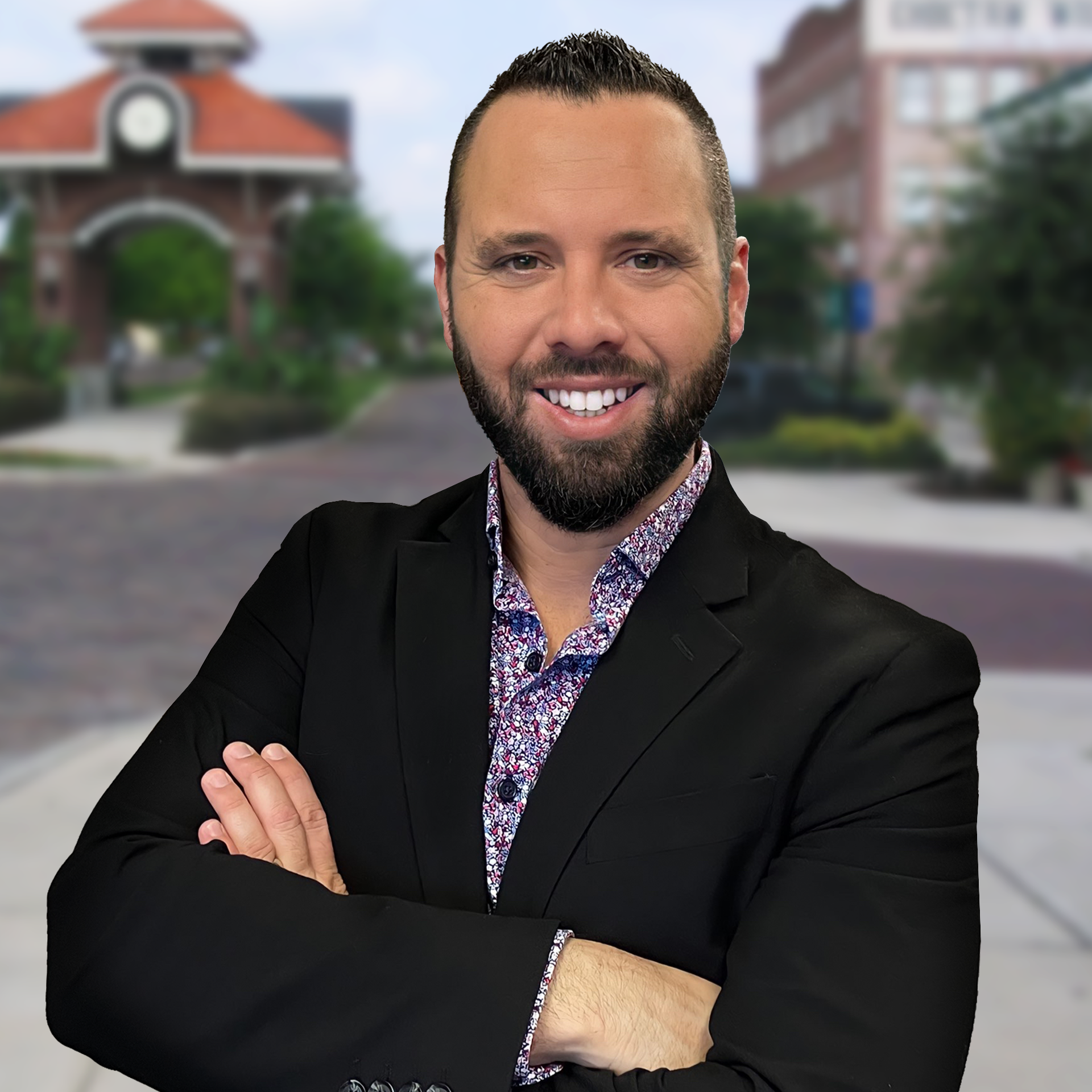 Austin Arthur, host of West Orange on the Go, photographed in downtown Winter Garden